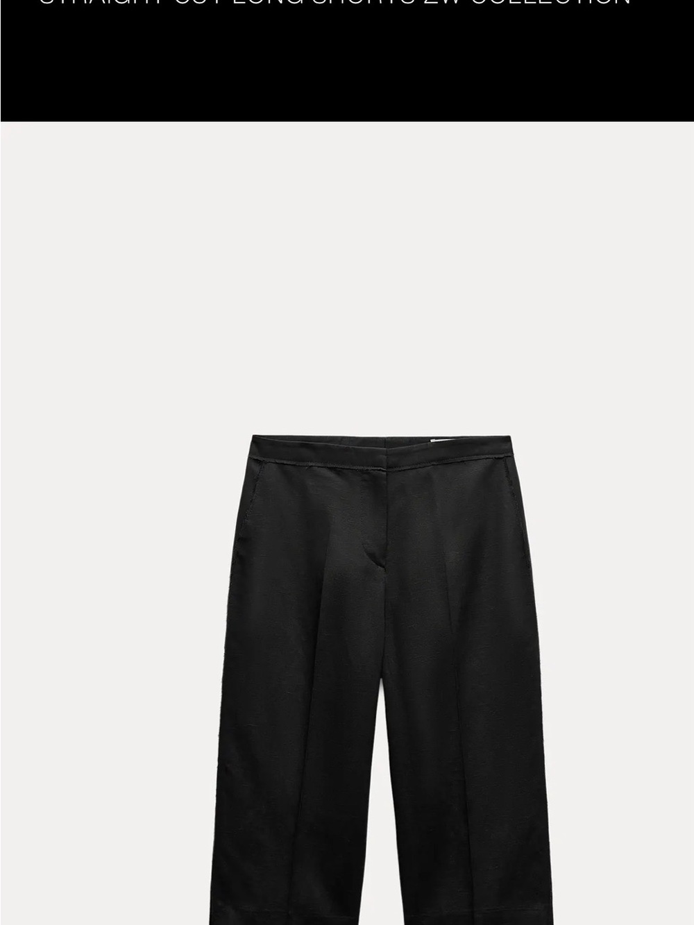 Zara straight cut long short
